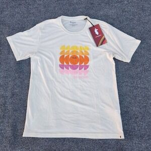 Cotopaxi Mens XL Organic Cotton Recycled Graphic T-Shirt Bone ivory Do‎ Good